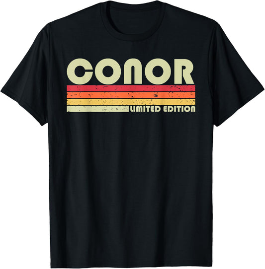 CONOR Gift Name Personalized Funny Retro Vintage Birthday T-Shirt - T-Shirt | Black