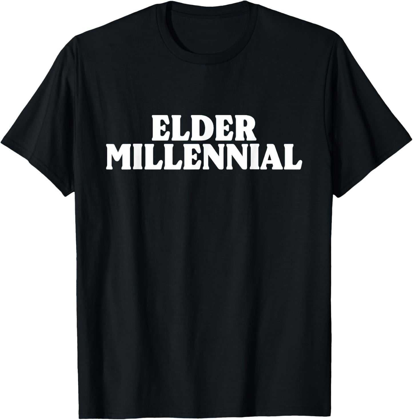 Elder Millennial Funny Retro 90s Nostalgia T-Shirt - T-Shirt | Black