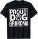 Proud Dog Grandma Women T-Shirt - T-Shirt | Black