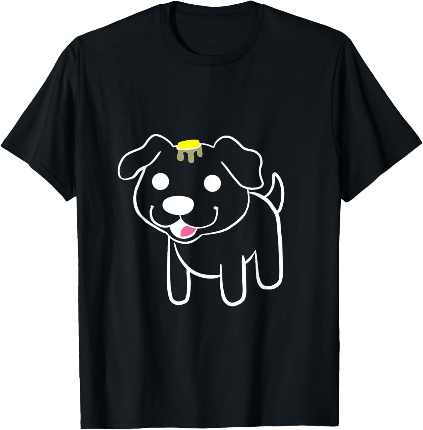 Butter Dog Men Women Kids T-Shirt - T-Shirt | Black
