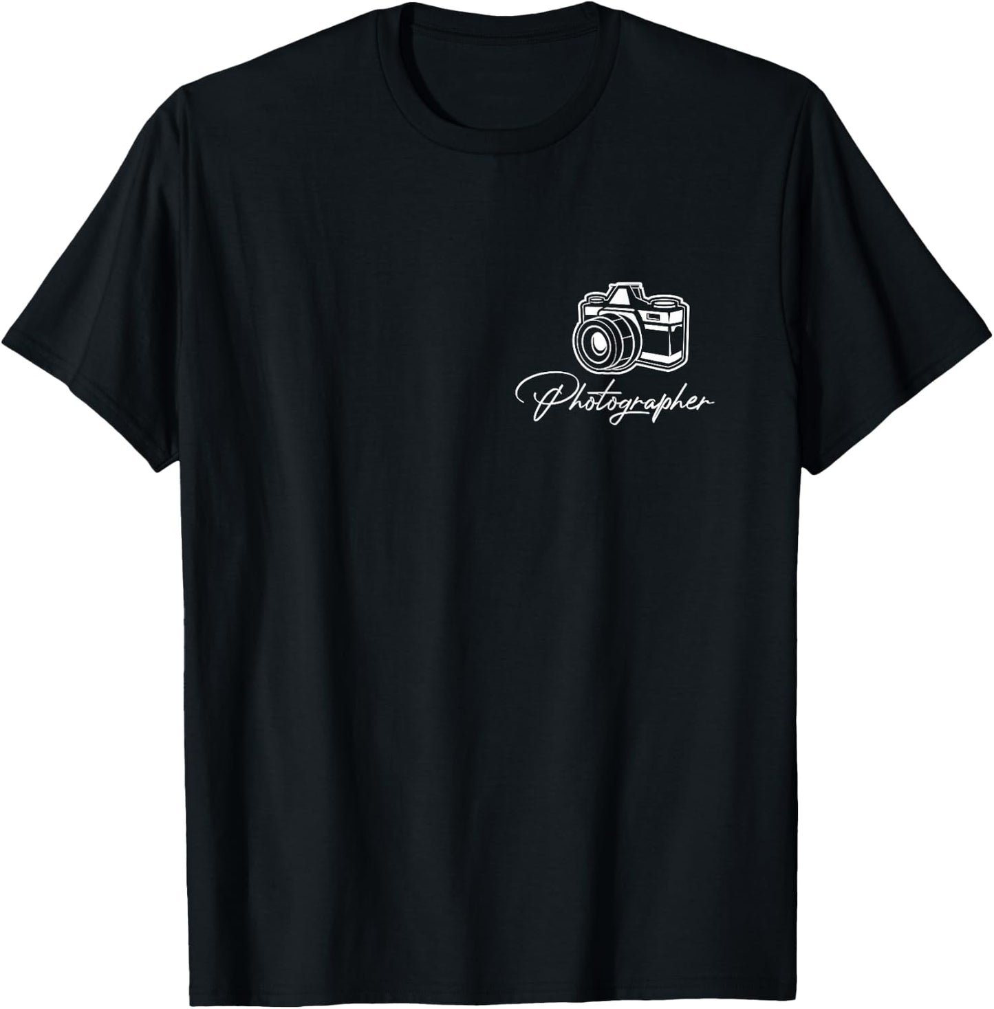 Camera Photographer Lens Cameraman Focus Photography T-Shirt - T-Shirt | Black