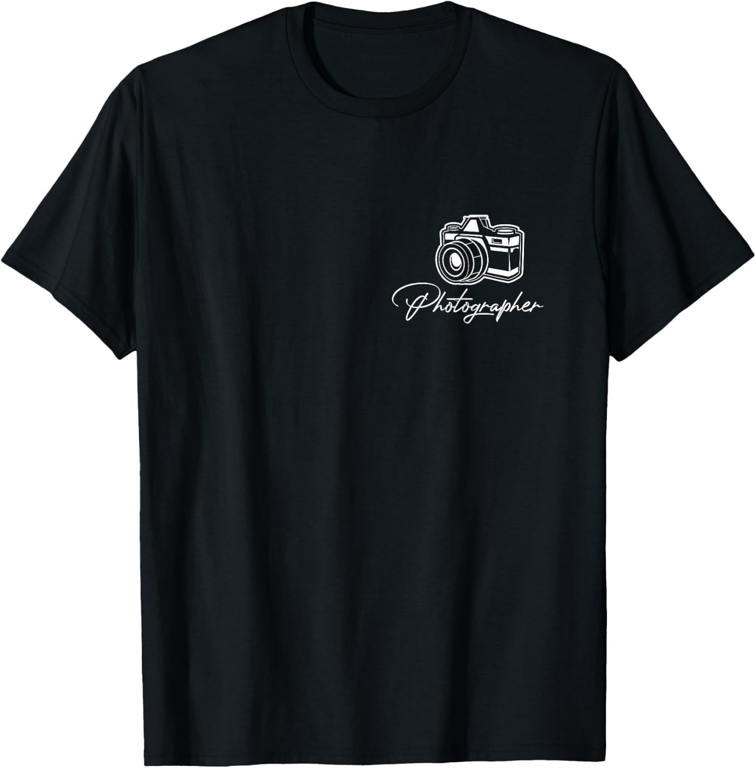 Camera Photographer Lens Cameraman Focus Photography T-Shirt - T-Shirt | Black
