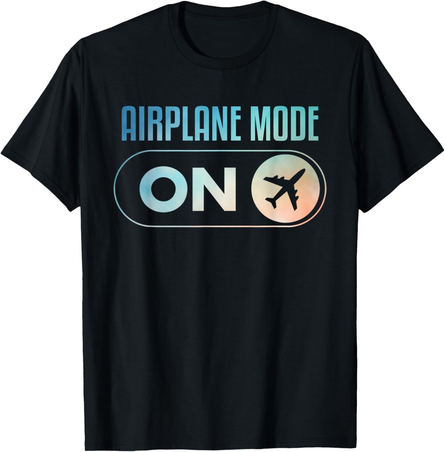 Funny Airplane Pilot Art Women Airplane Mode Pilot T-Shirt - T-Shirt | Black
