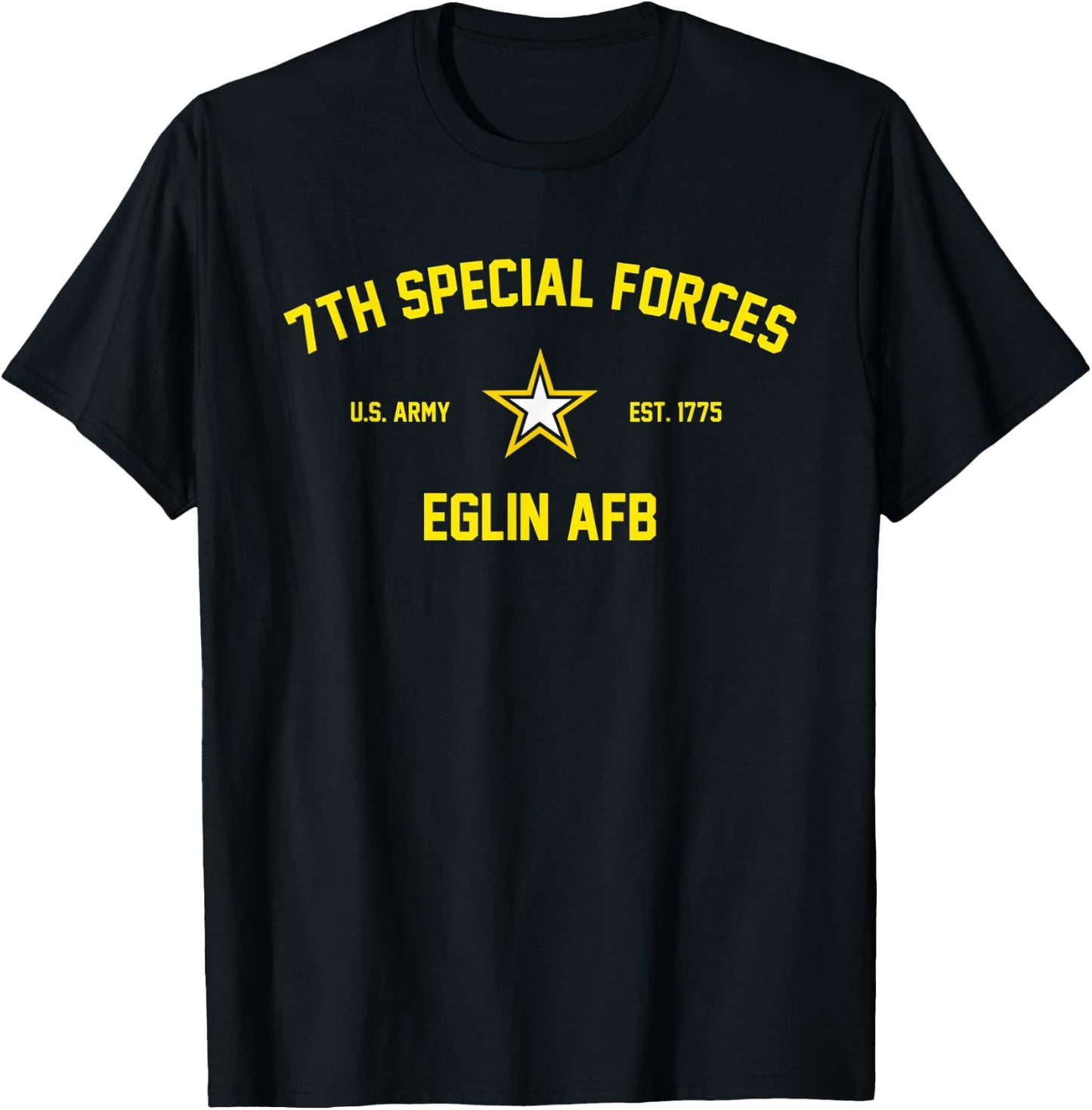 7th Special Forces Group Eglin AFB T-Shirt - T-Shirt | Black