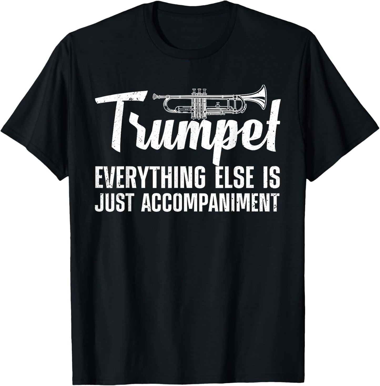 Funny Trumpet Design Women Trumpet Player Horn Lover T-Shirt - T-Shirt | Black