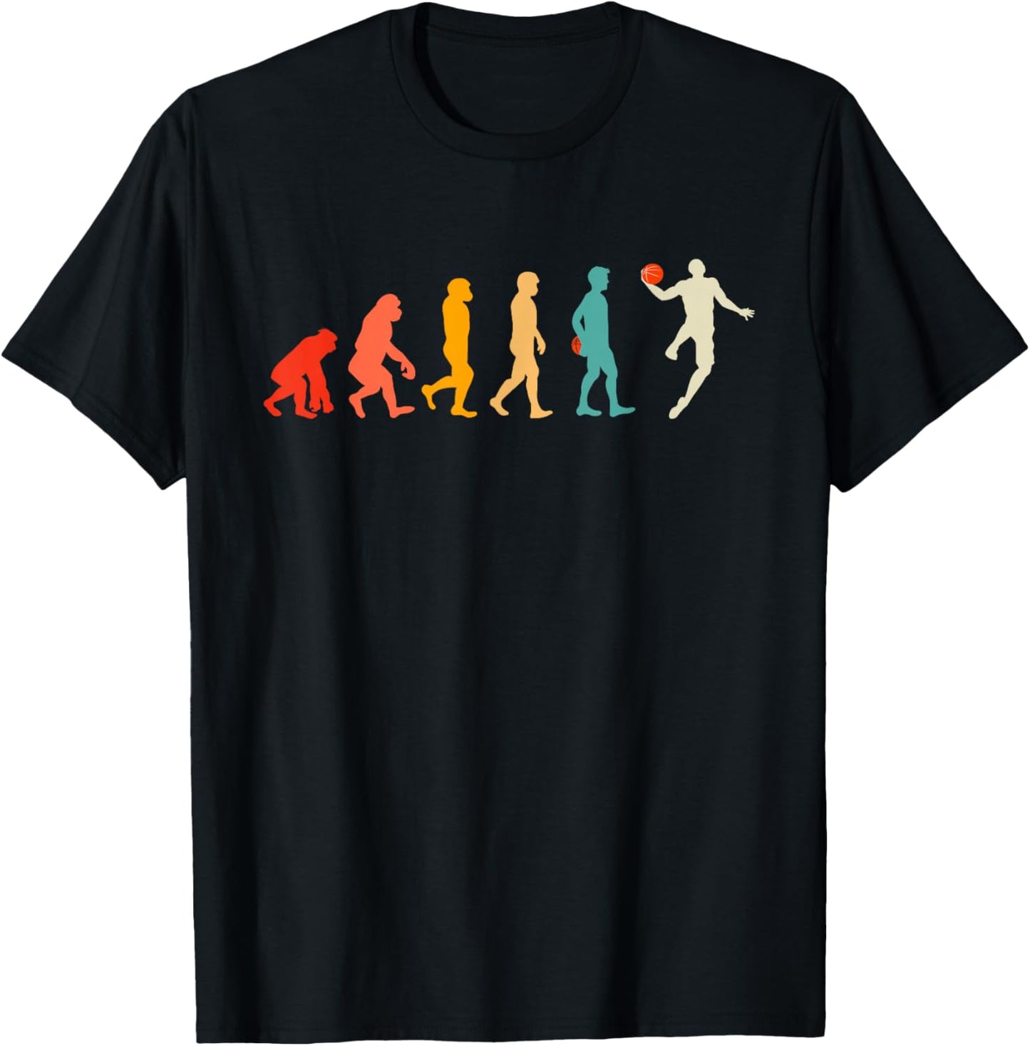I Can Not I Have Basketball Evolution Basketball Player Retro T-Shirt - T-Shirt | Black
