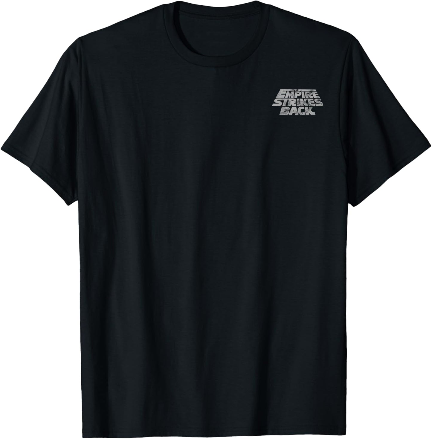 Star Wars The Empire Strikes Back Left Chest Logo T-Shirt - T-Shirt | Black