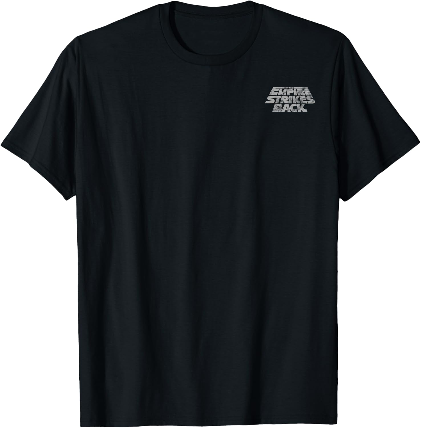 Star Wars The Empire Strikes Back Left Chest Logo T-Shirt - T-Shirt | Black