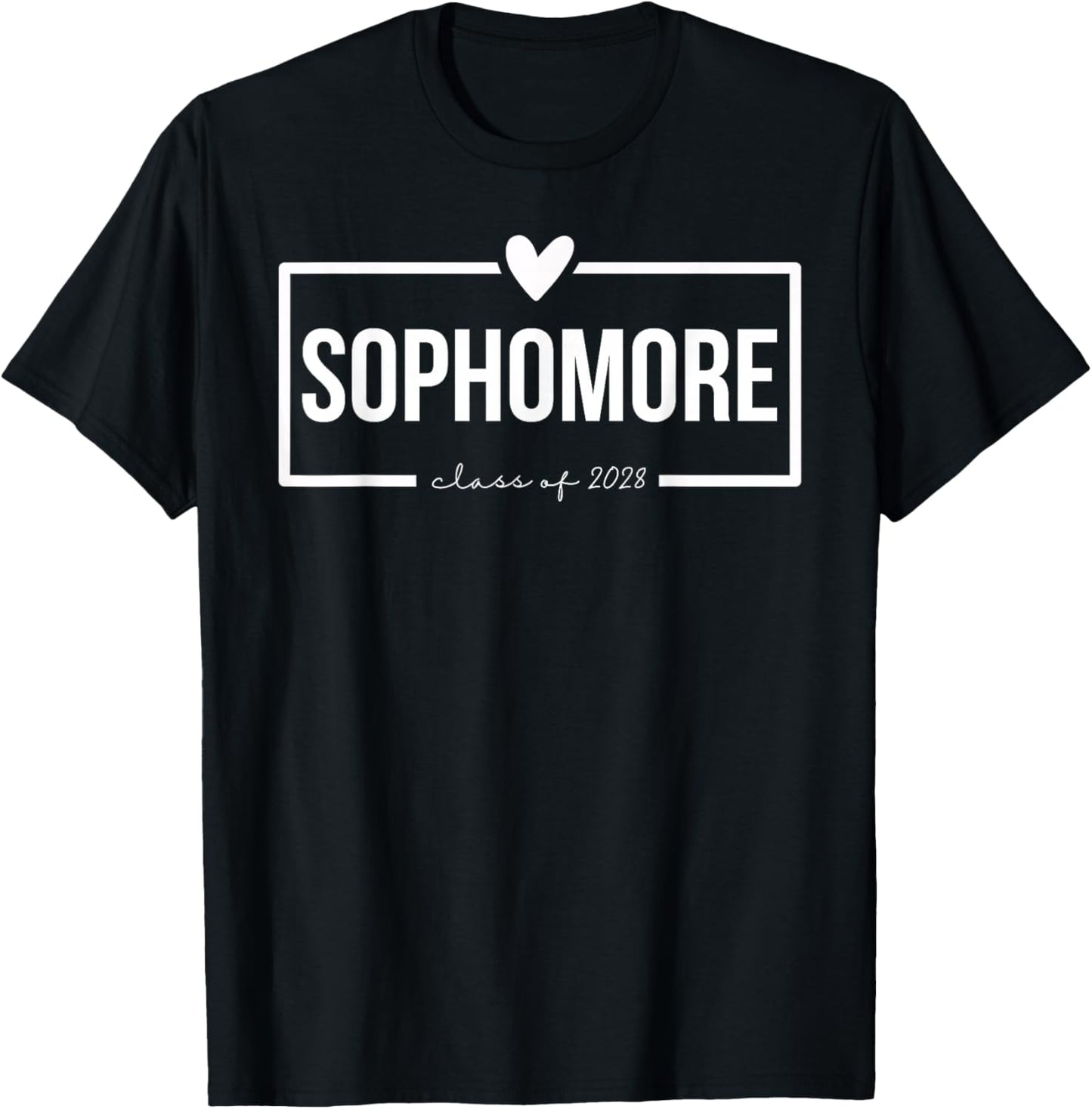 New Sophomore Class of 2028 Shirt High School Back to School T-Shirt - T-Shirt | Black