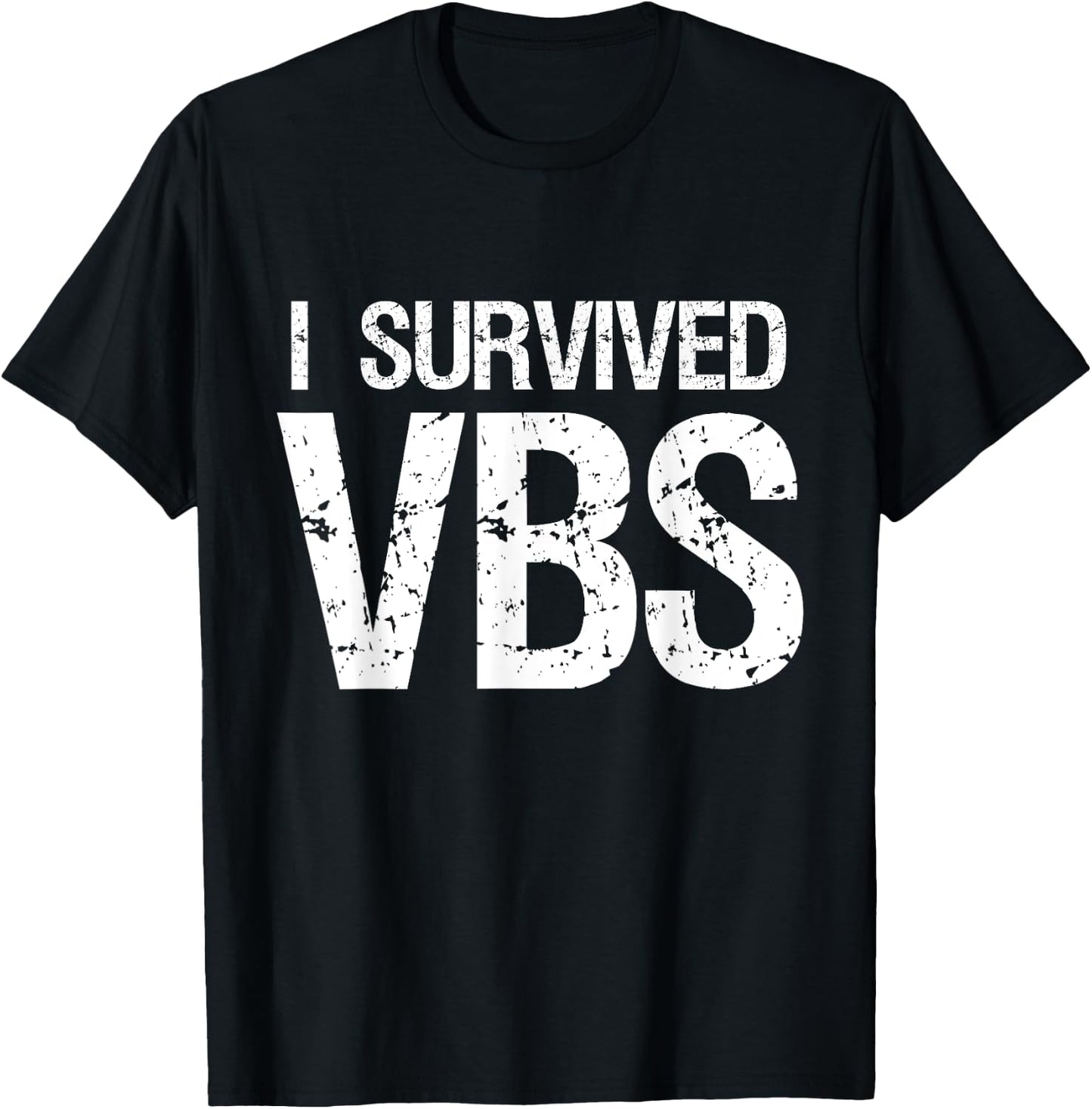 I Survived Vacation Bible School 2025 VBS Cute Funny T-Shirt - T-Shirt | Black