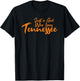 Just A Girl Who Loves Tennessee, Women's Cute TN Orange T-Shirt - T-Shirt | Black