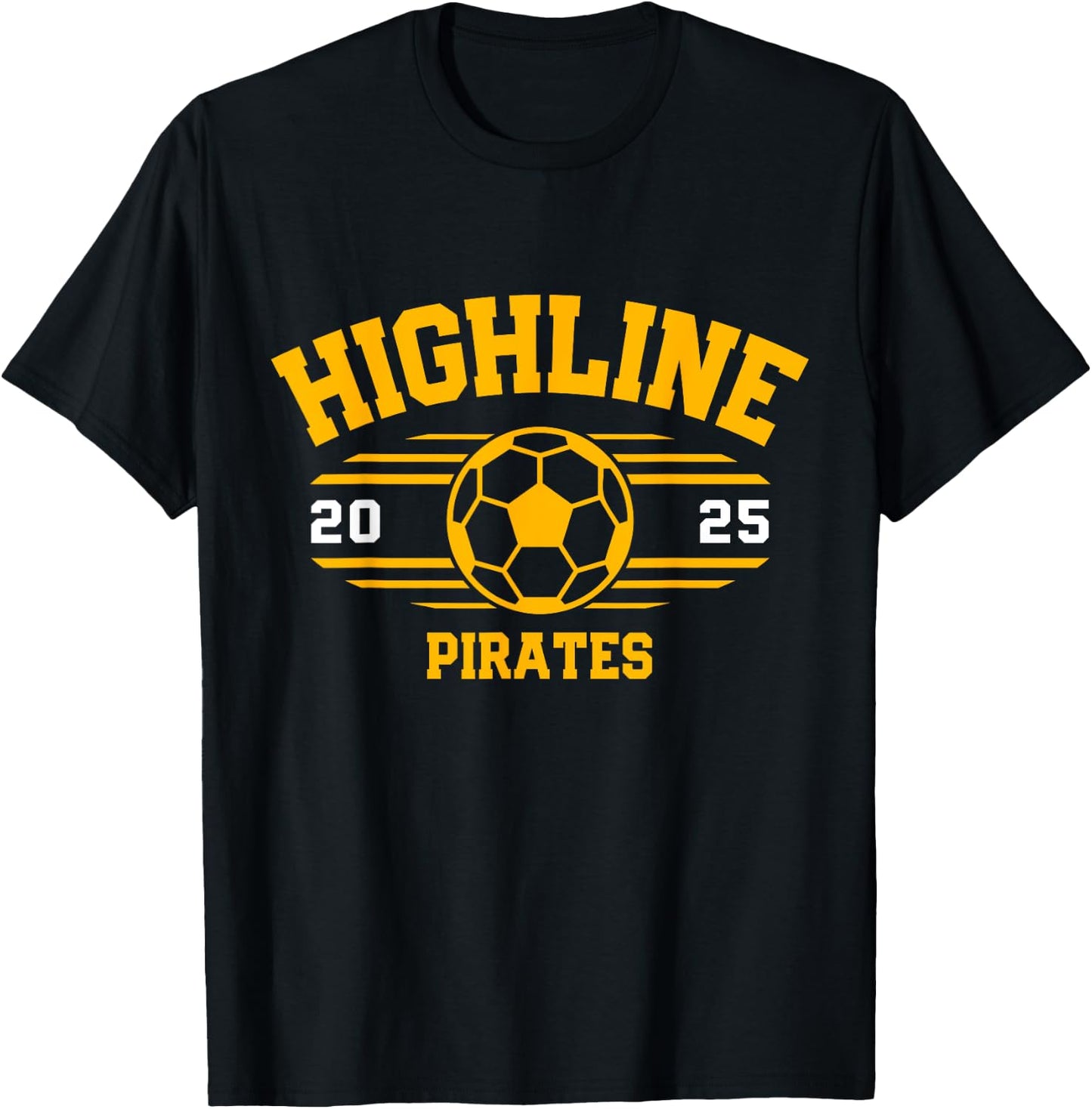 Highline Pirates Soccer Ball 2025 T-Shirt - T-Shirt | Black