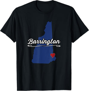 City of Barrington New Hampshire | NH Novelty Merch Gift T-Shirt - T-Shirt | Black