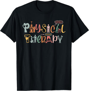Physical Therapy Funny Physical Therapist PT Month T-Shirt - T-Shirt | Black