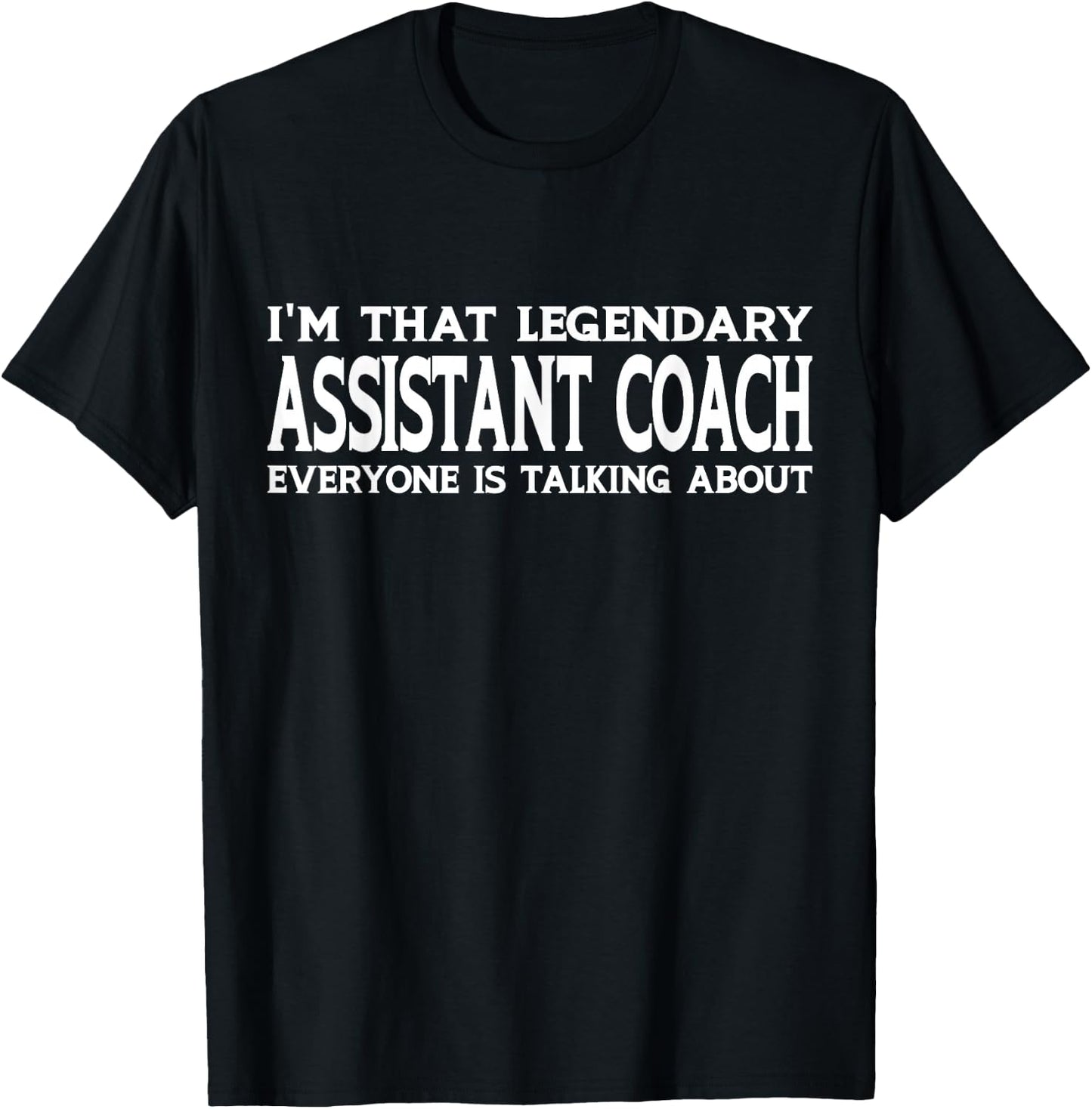 Assistant Coach Job Title Employee Funny Assistant Coach T-Shirt - T-Shirt | Black