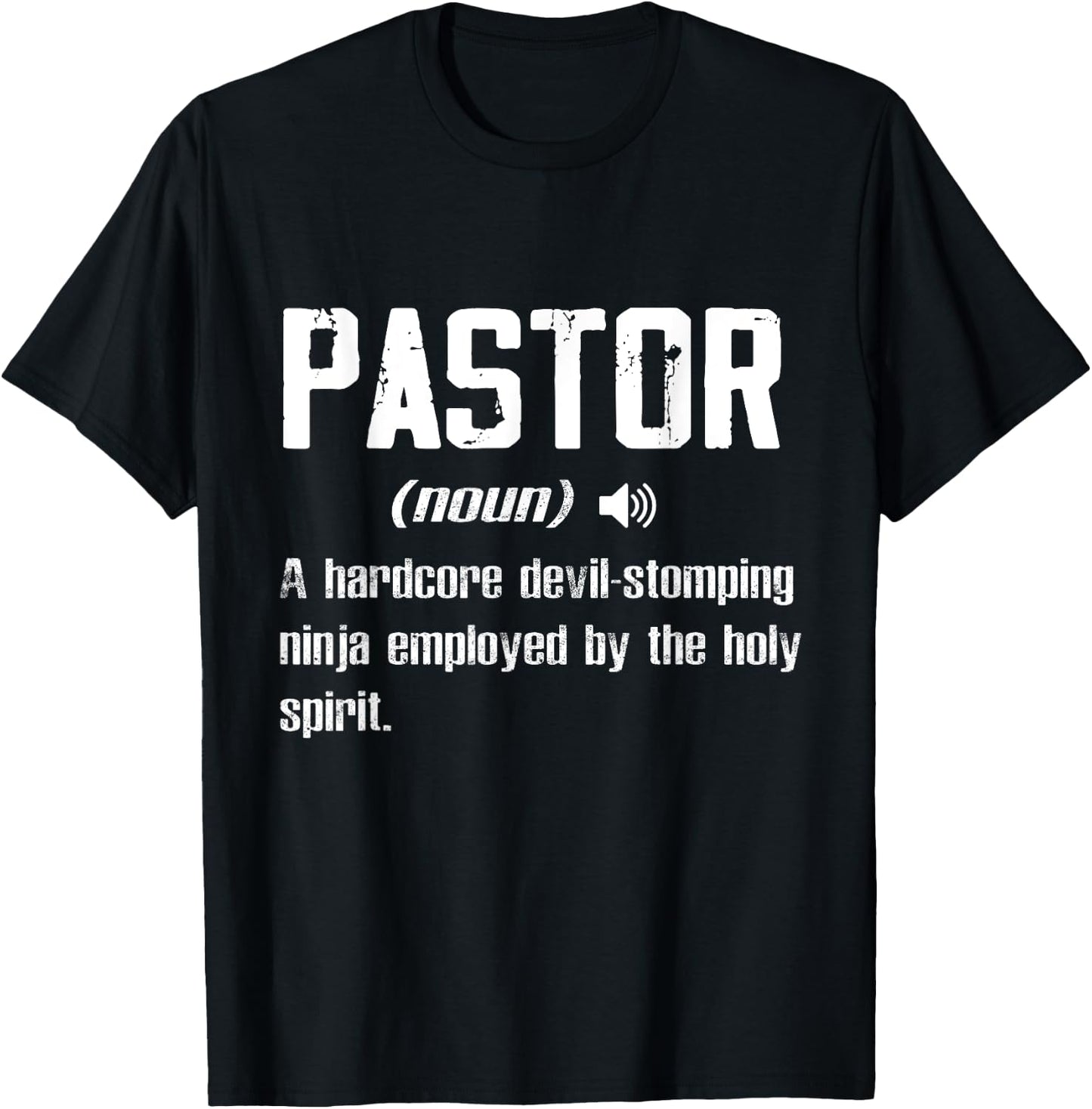 Funny "Definition" - Pastor T-Shirt - T-Shirt | Black