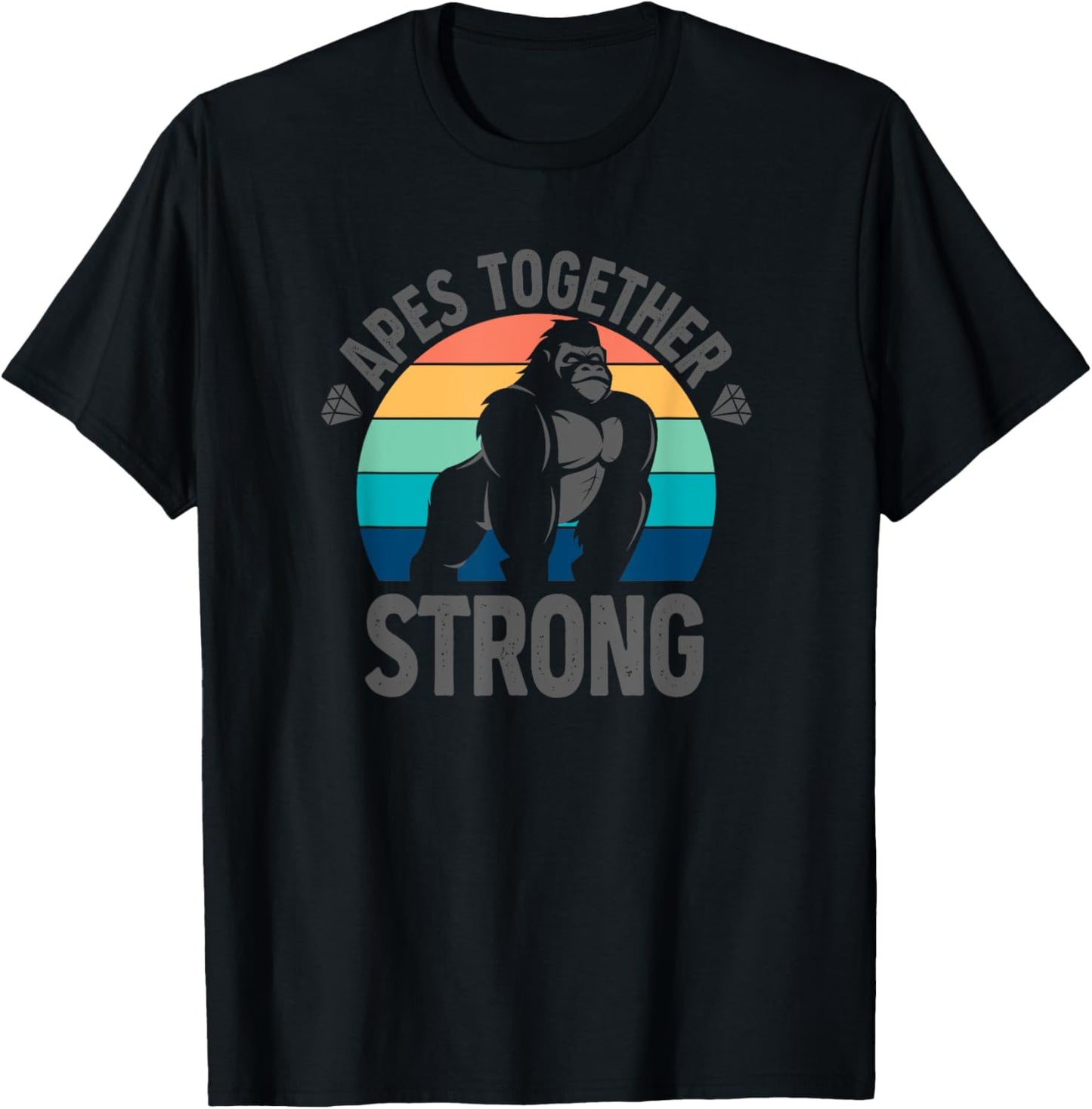 Apes Together Strong T-Shirt - T-Shirt | Black