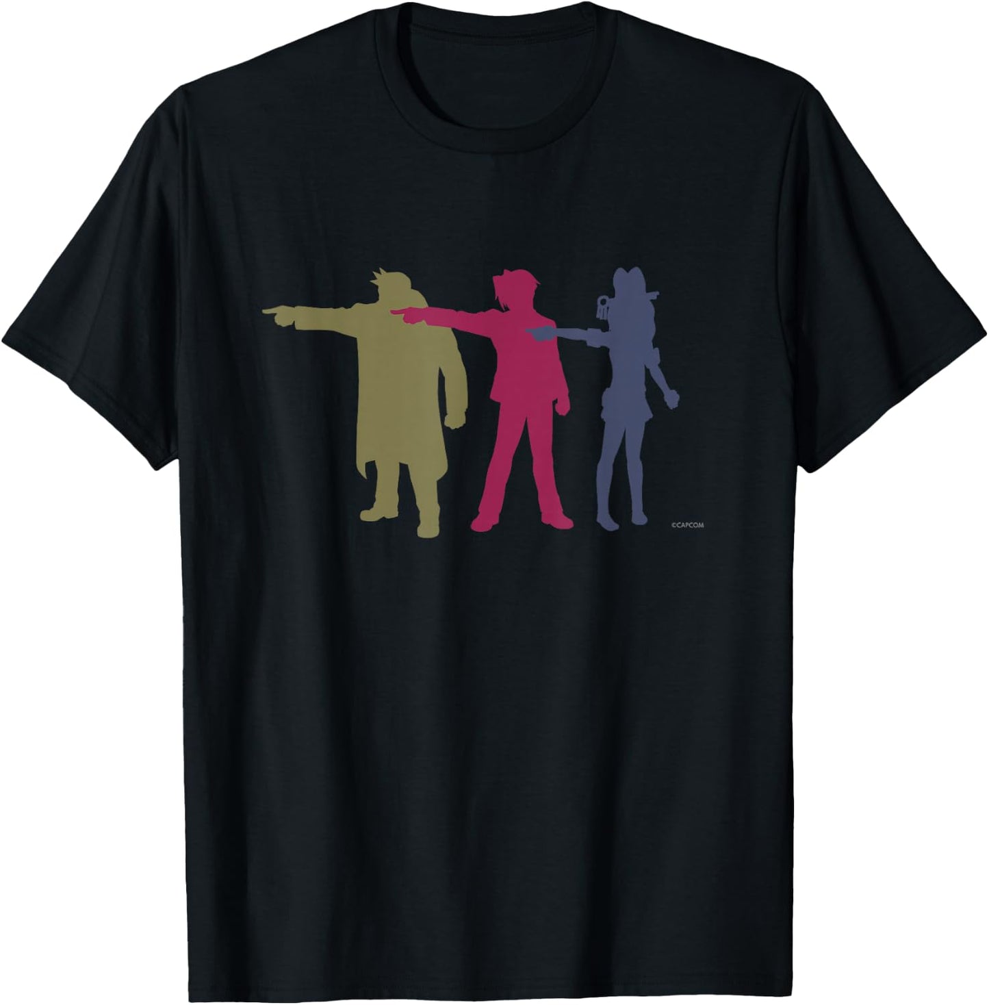 Ace Attorney Investigations Collection Triple Objection (A) T-Shirt - T-Shirt | Black