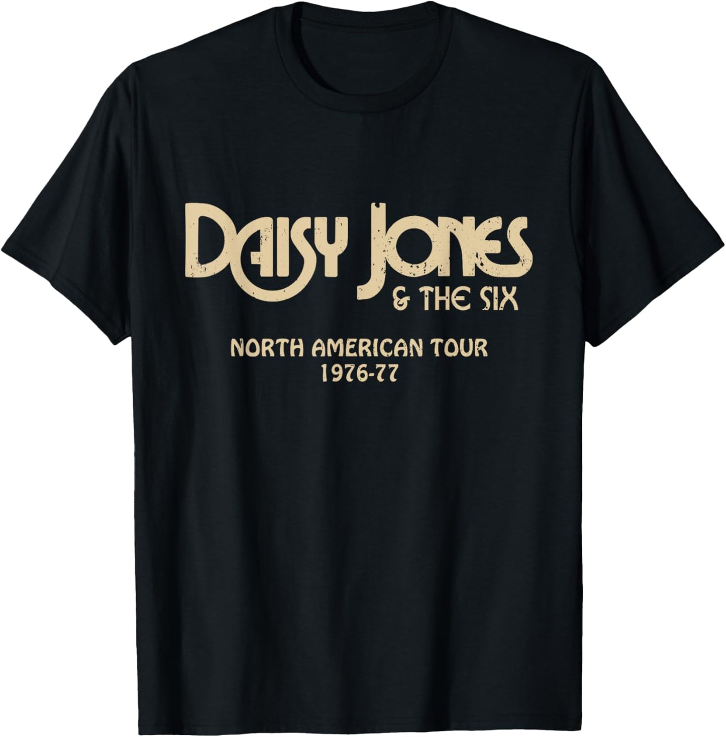 Daisy Jones & the Six - North American Tour 1976-77 Vintage T-Shirt - T-Shirt | Black