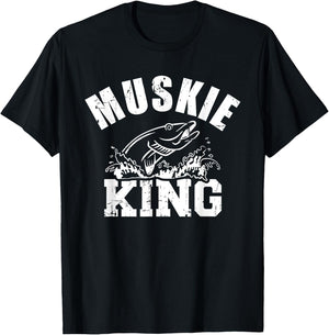 Muskie king fishing T-Shirt - T-Shirt | Black