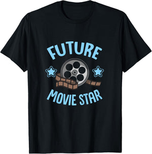 Future Movie Star Cinema Theater Actor Actress Kids T-Shirt - T-Shirt | Black