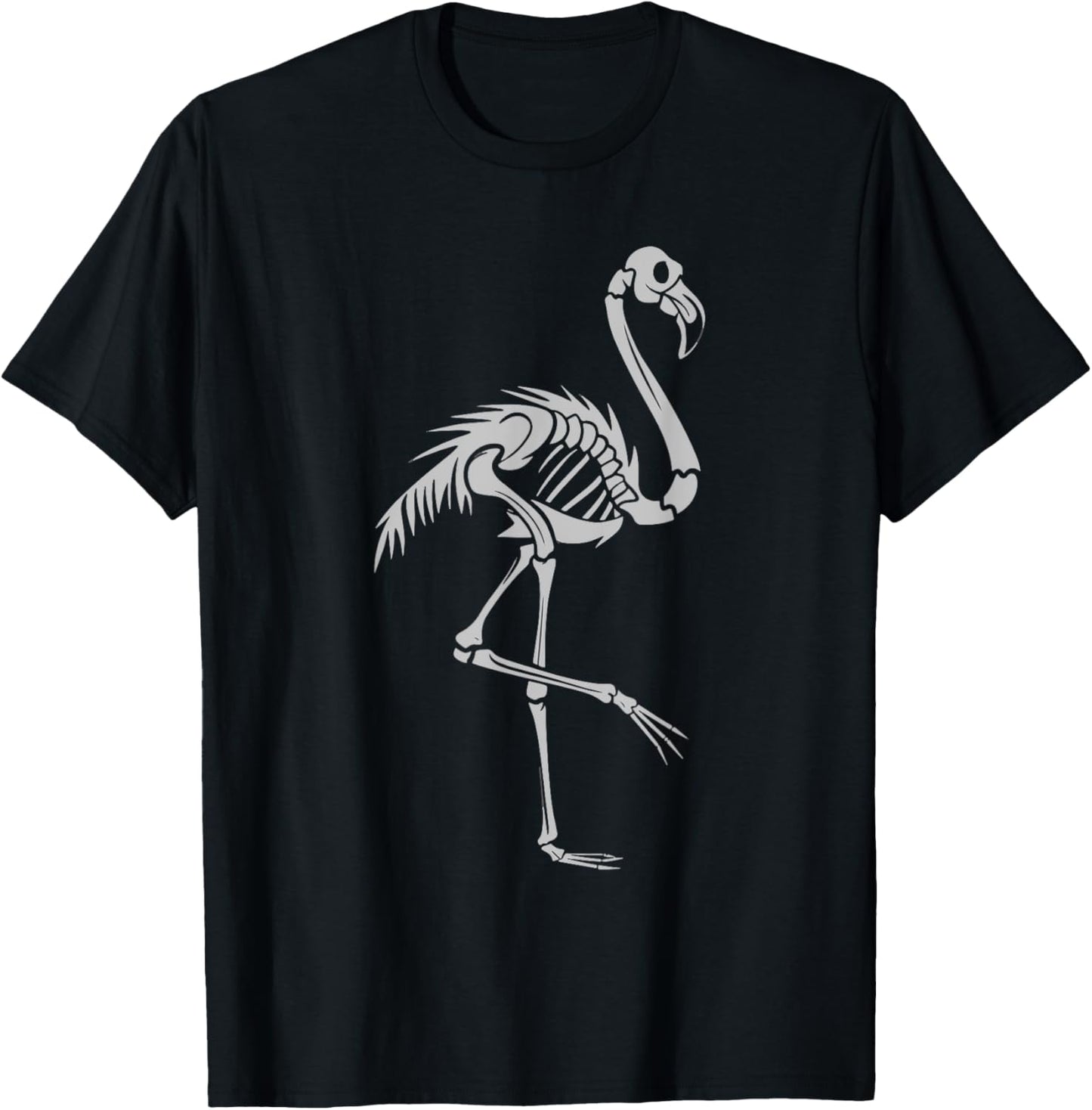 Flamingo Skeleton T-Shirt - T-Shirt | Black