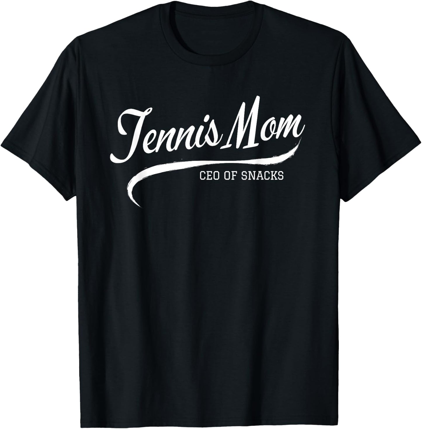 Women’s Tennis Mom Proud Tennis Mama Game Day Snack T-Shirt - T-Shirt | Black