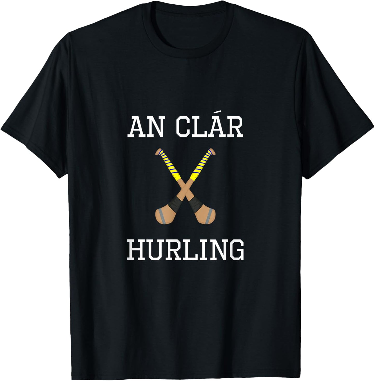 Clare An Clár Hurling Irish County Ireland Hurling T-Shirt - T-Shirt | Black