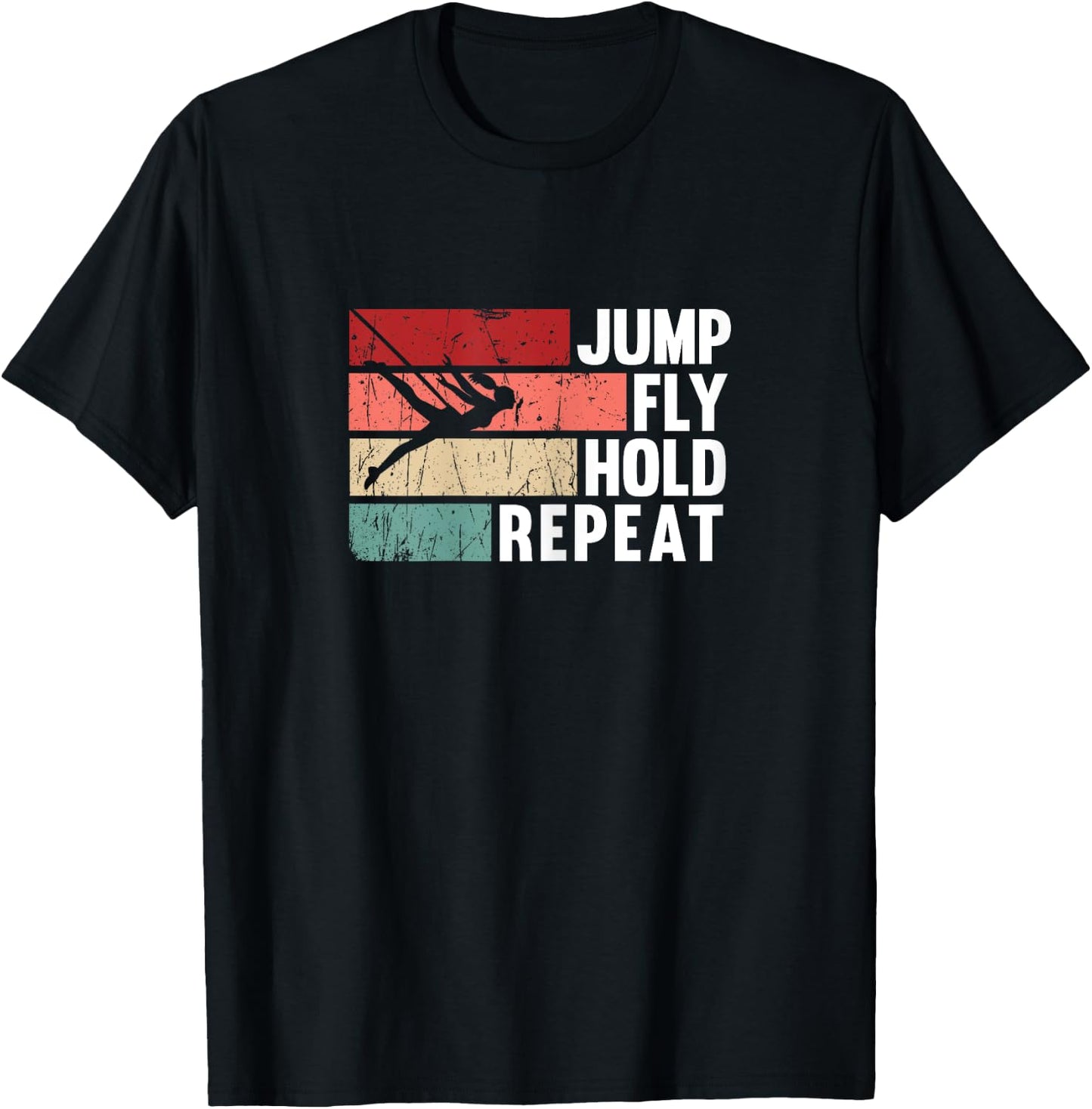 Bungee Fitness Equipment Jump Fly Sling Workout T-Shirt - T-Shirt | Black