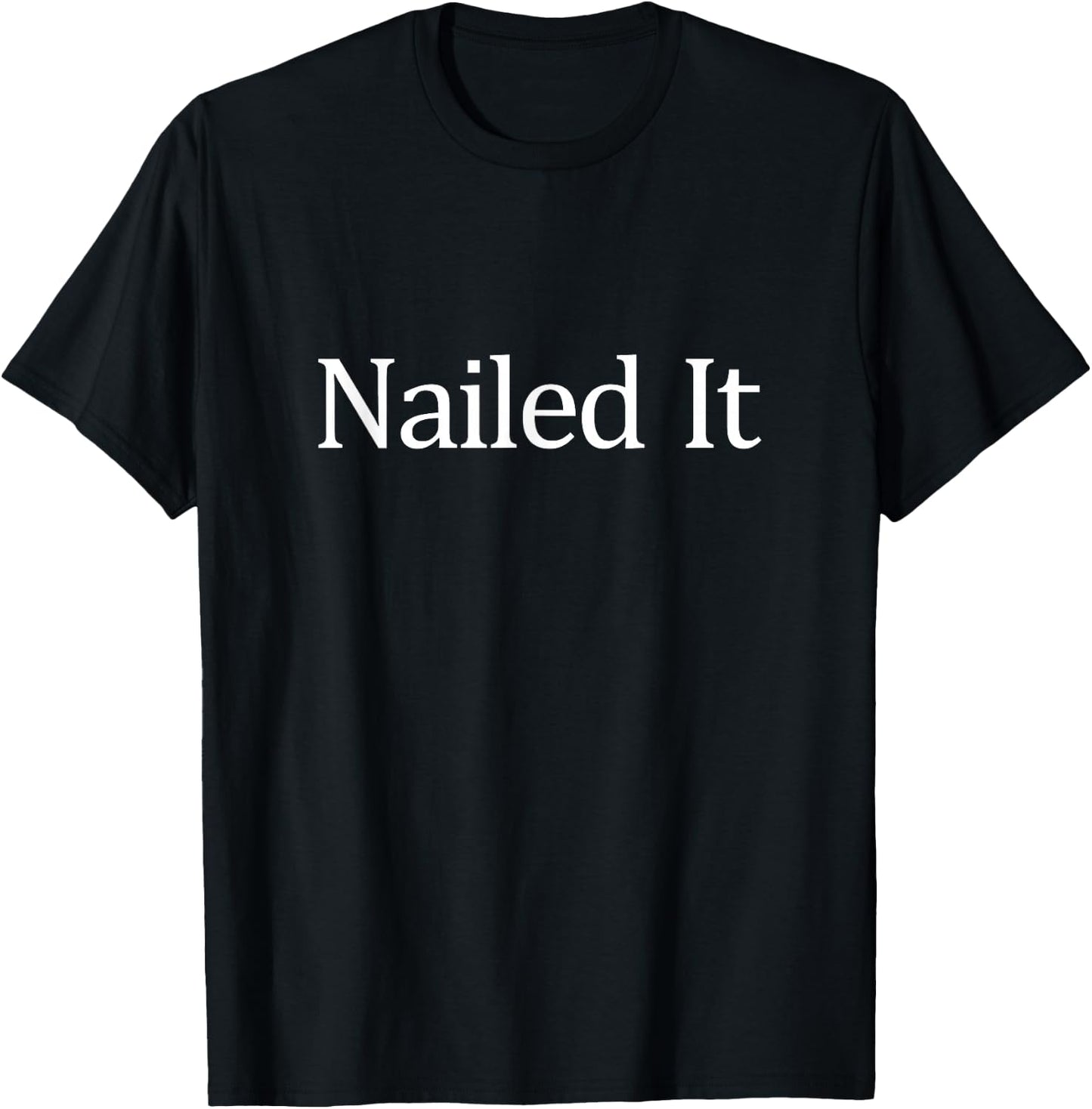Nailed It - Women's Black Modern Lightweight Classic Fit Short Sleeve Lace T-Shirt - T-Shirt | Black
