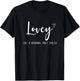 Lovey Like a Grandma Only Cooler Mother's Day T-Shirt - T-Shirt | Black