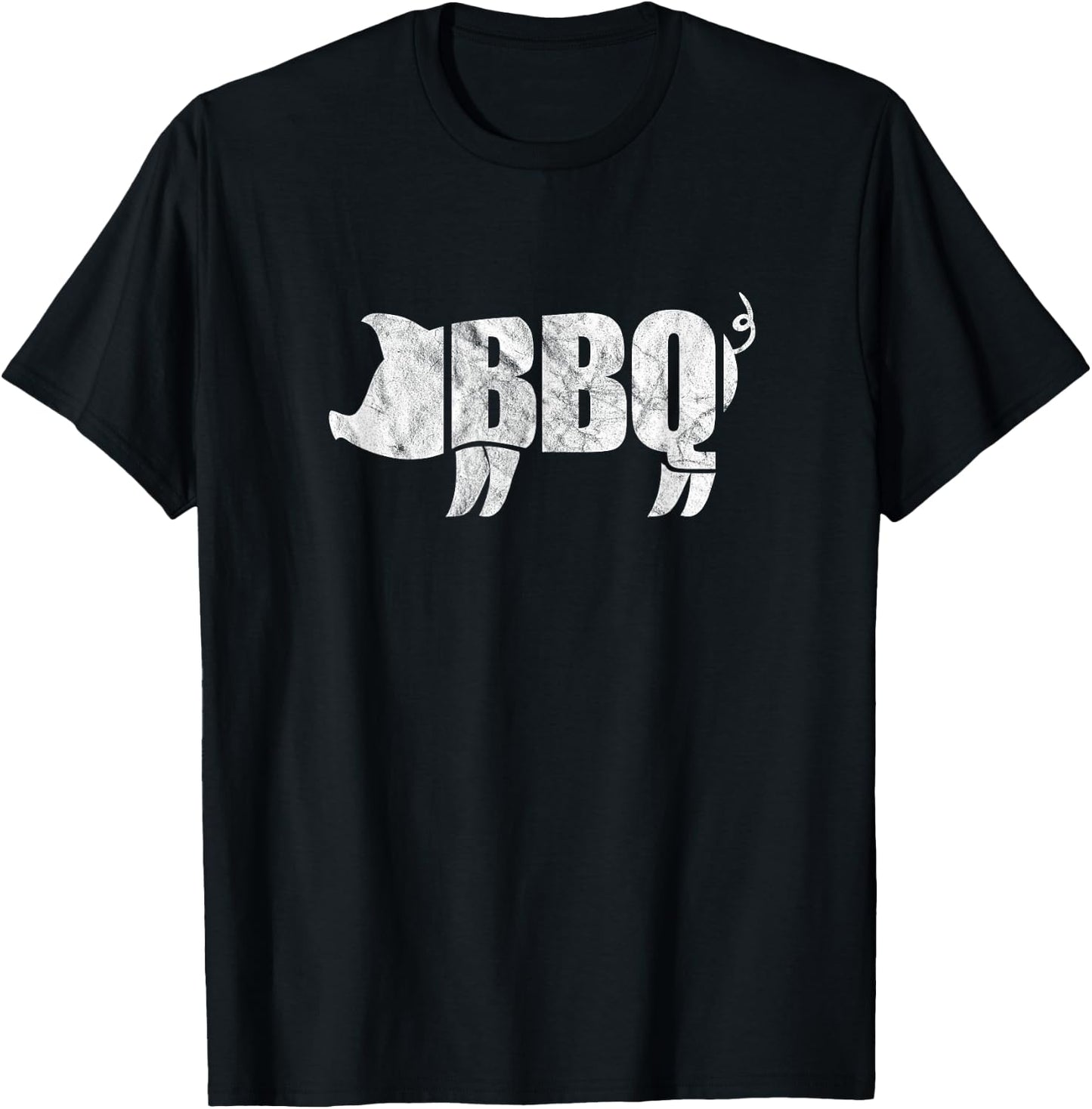 BBQ Pig Funny Barbeque Pork Meat Grill Chef Grilling T-Shirt - T-Shirt | Black