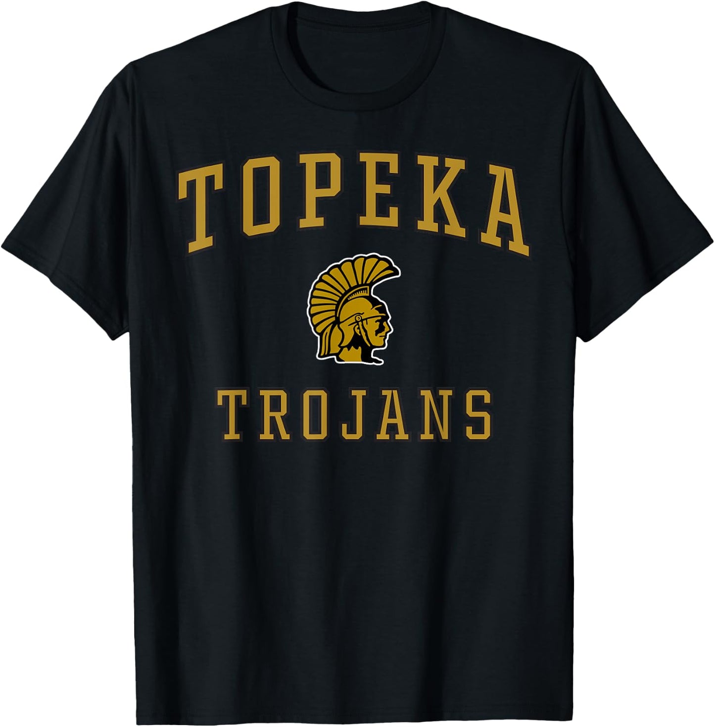 Topeka High School Trojans C1 T-Shirt - T-Shirt | Black