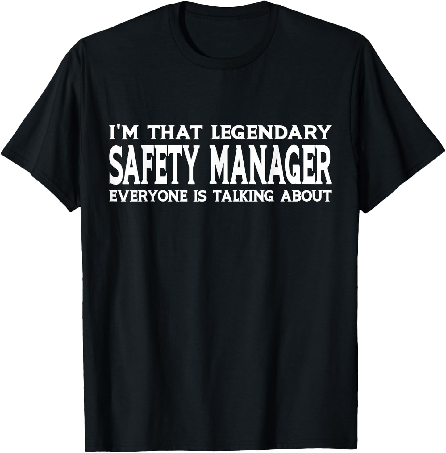 Safety Manager Job Title Employee Funny Safety Manager T-Shirt - T-Shirt | Black