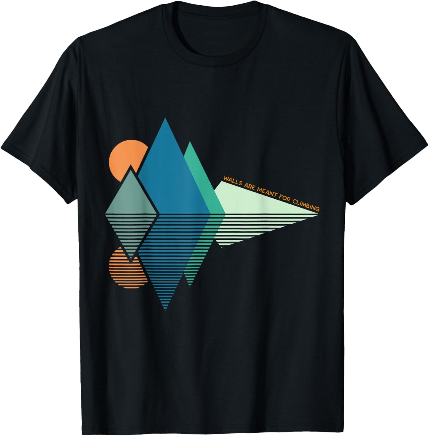 Rock Climbing vintage - Walls are meant for climbing T-Shirt - T-Shirt | Black