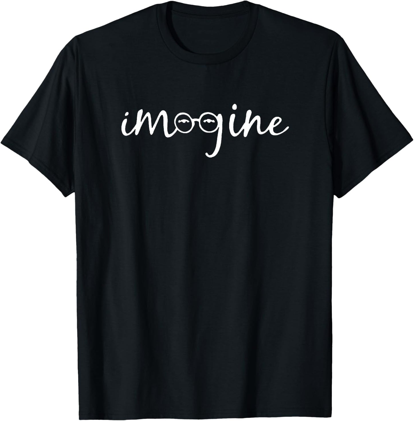Imagine All The People No War Give Peace A Chance T-Shirt - T-Shirt | Black