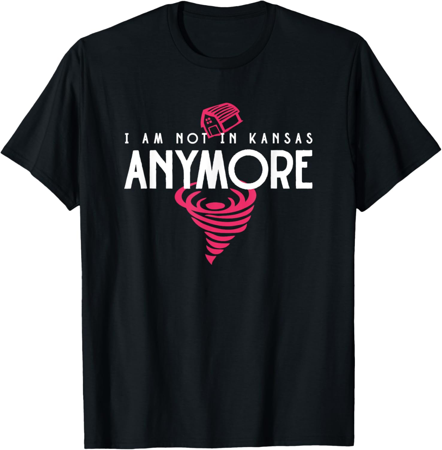 Funny I Am Not in Kansas Anymore No Longer in Kansas T-Shirt - T-Shirt | Black
