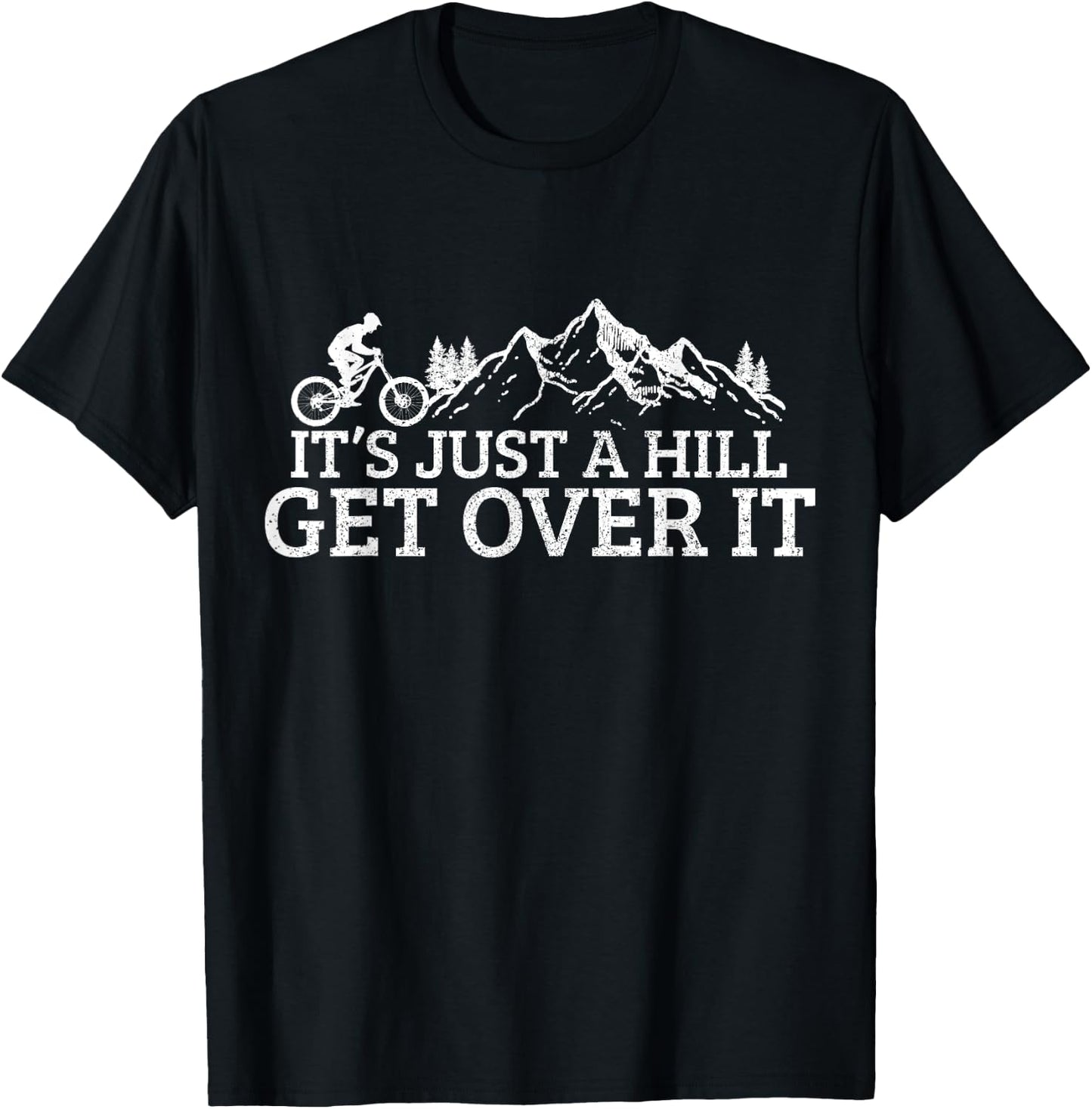Funny Mountain Bike MTB Cycling Biker Cyclist T-Shirt - T-Shirt | Black