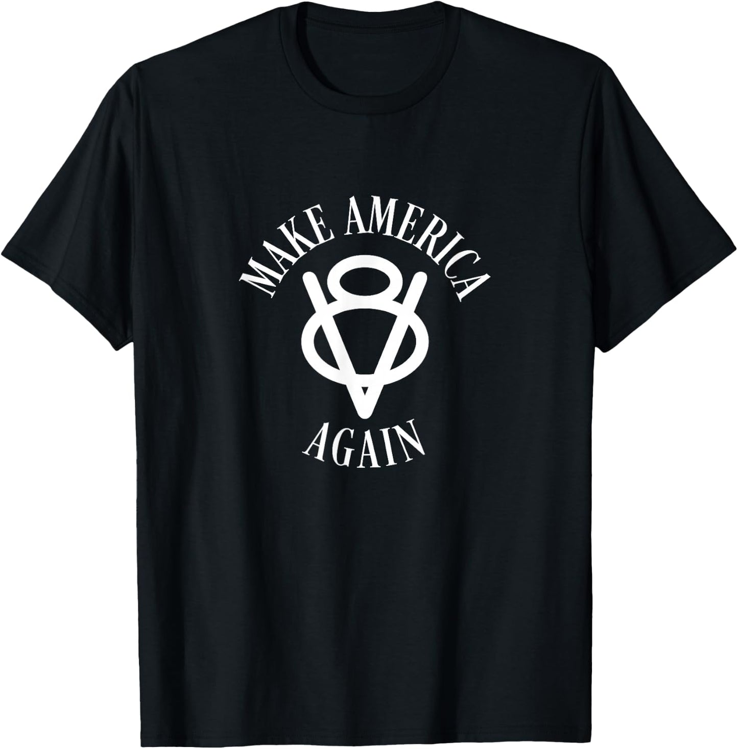 Make America V8 Again Vintage Classic Car Enthusiast T-Shirt - T-Shirt | Black