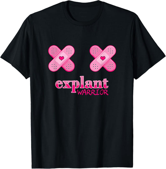 Explant Surgery Breast Implant Illness Cancer Awareness T-Shirt - T-Shirt | Black