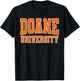 Doane University Apparel Sports Fan T-Shirt - T-Shirt | Black