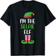 The Selfie Elf Family Matching Christmas Group Funny Xmas T-Shirt - T-Shirt | Black