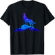 Starry Wolf - Wildlife Nature Animal Lover T-Shirt - T-Shirt | Black