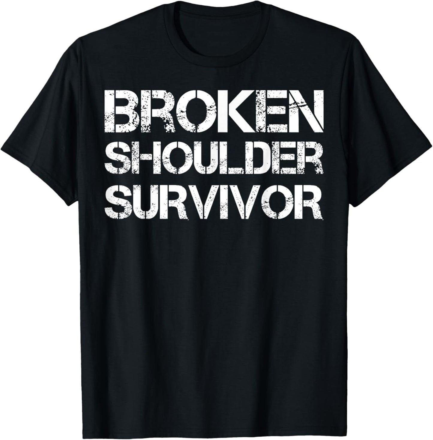Broken Shoulder Survivor T-Shirt - T-Shirt | Black