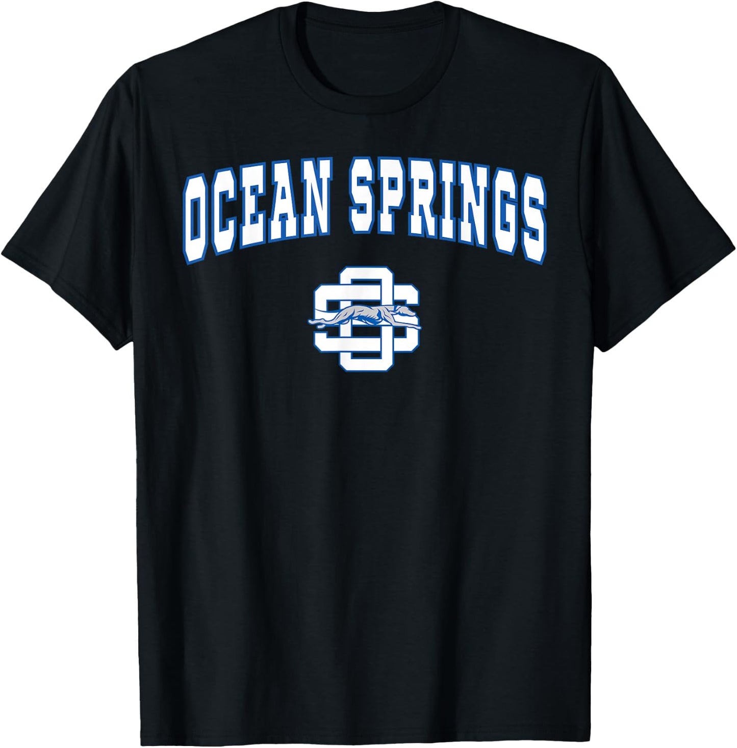 Ocean Springs High School Greyhounds C2 T-Shirt - T-Shirt | Black
