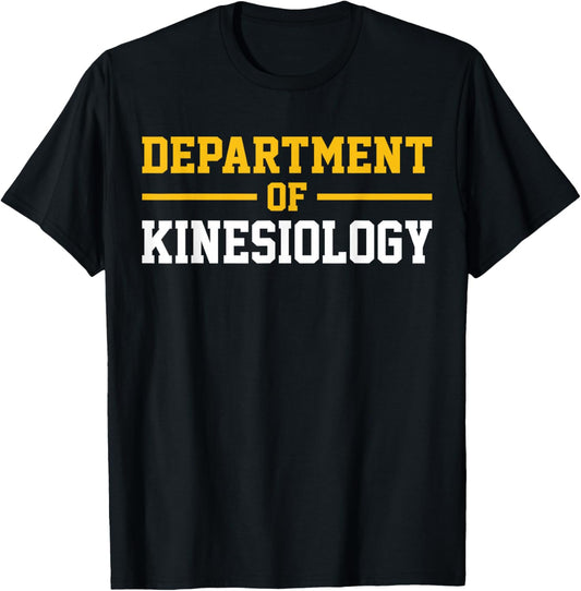 Department of Kinesiology T-Shirt - T-Shirt | Black