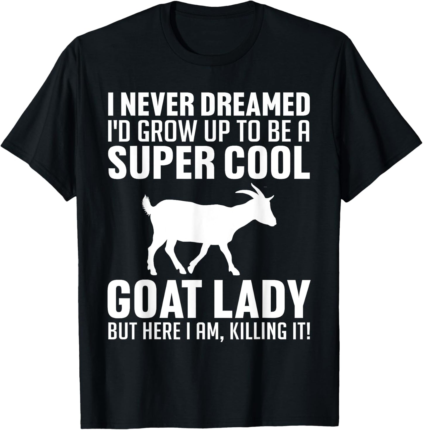 Cool Goats Girls Goat Whisperer Pygmy Goat Animal T-Shirt - T-Shirt | Black