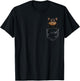 Dog In Pocket Black Chihuahua Funny Dog Lover Women Kids T-Shirt - T-Shirt | Black