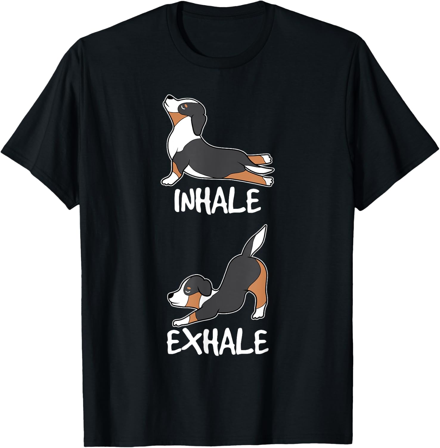 Funny Aussie Shepherd Gifts Yoga Australian Shepherd Lover T-Shirt - T-Shirt | Black