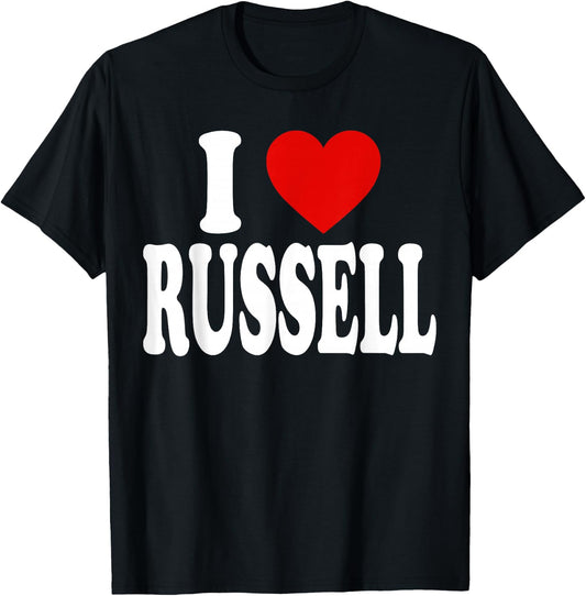 I Heart Love Russell T-Shirt - T-Shirt | Black